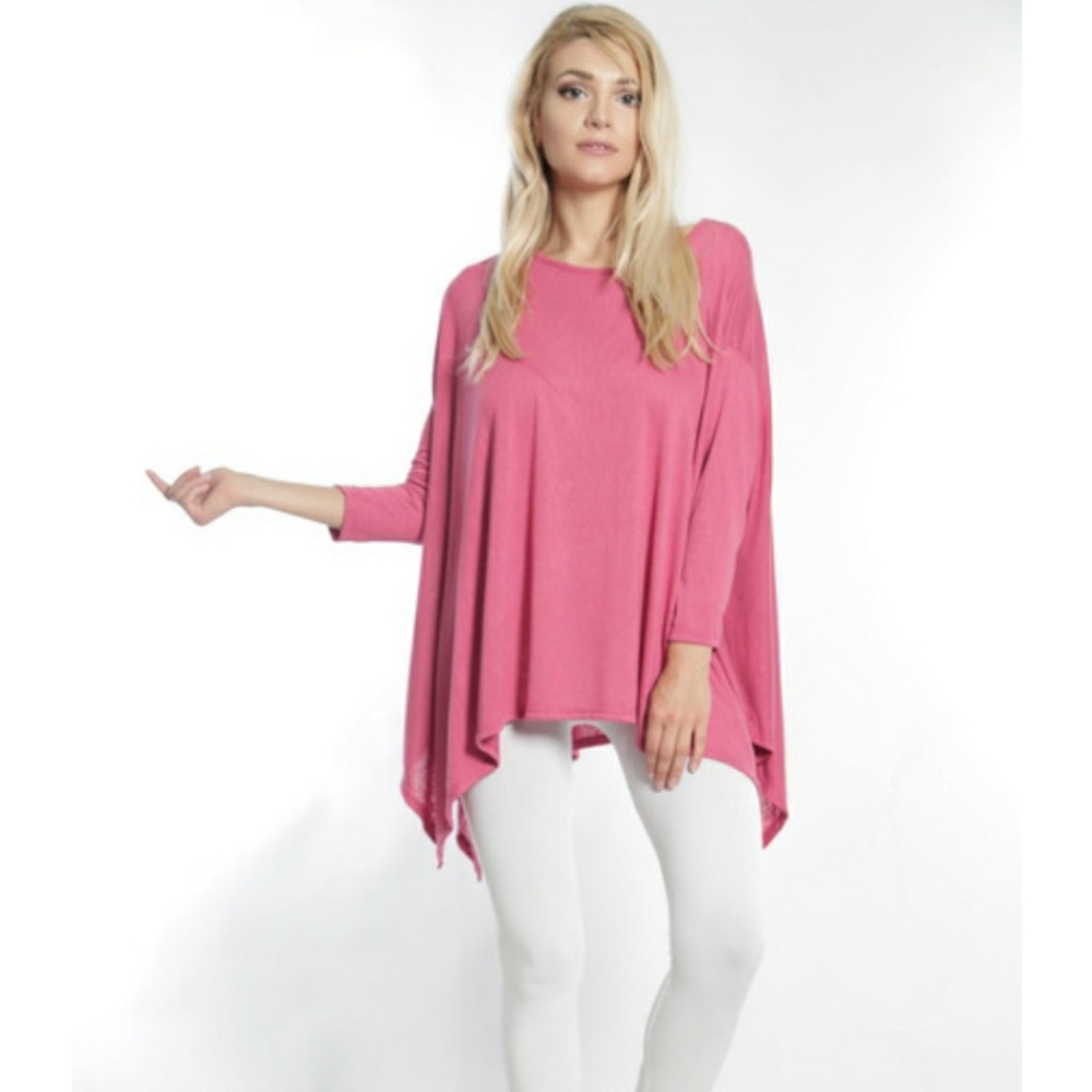 🌹 PINK ROSE TUNIC TOP - Picture 2 of 6